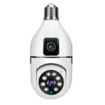 Dual Lens V380 Pro PTZ Bulb IP Camera